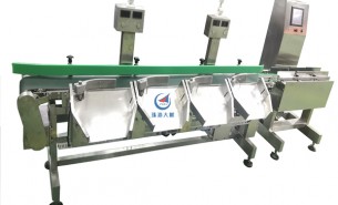 警報皮帶分選秤:稱重自動分選,數(shù)量達標或來料故障報警